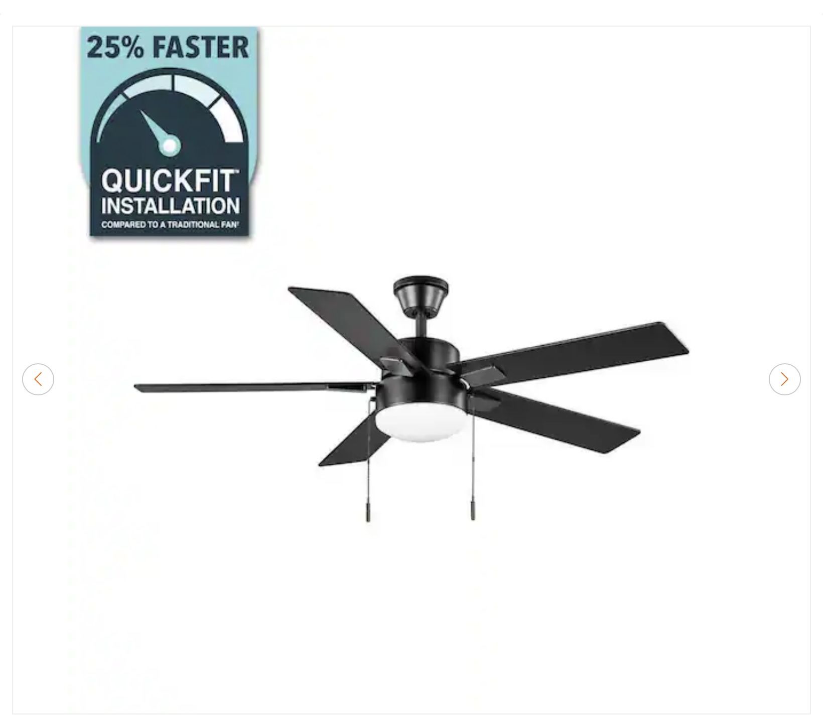 Hampton Bay 52 in. Corwin LED Ceiling Fan - New