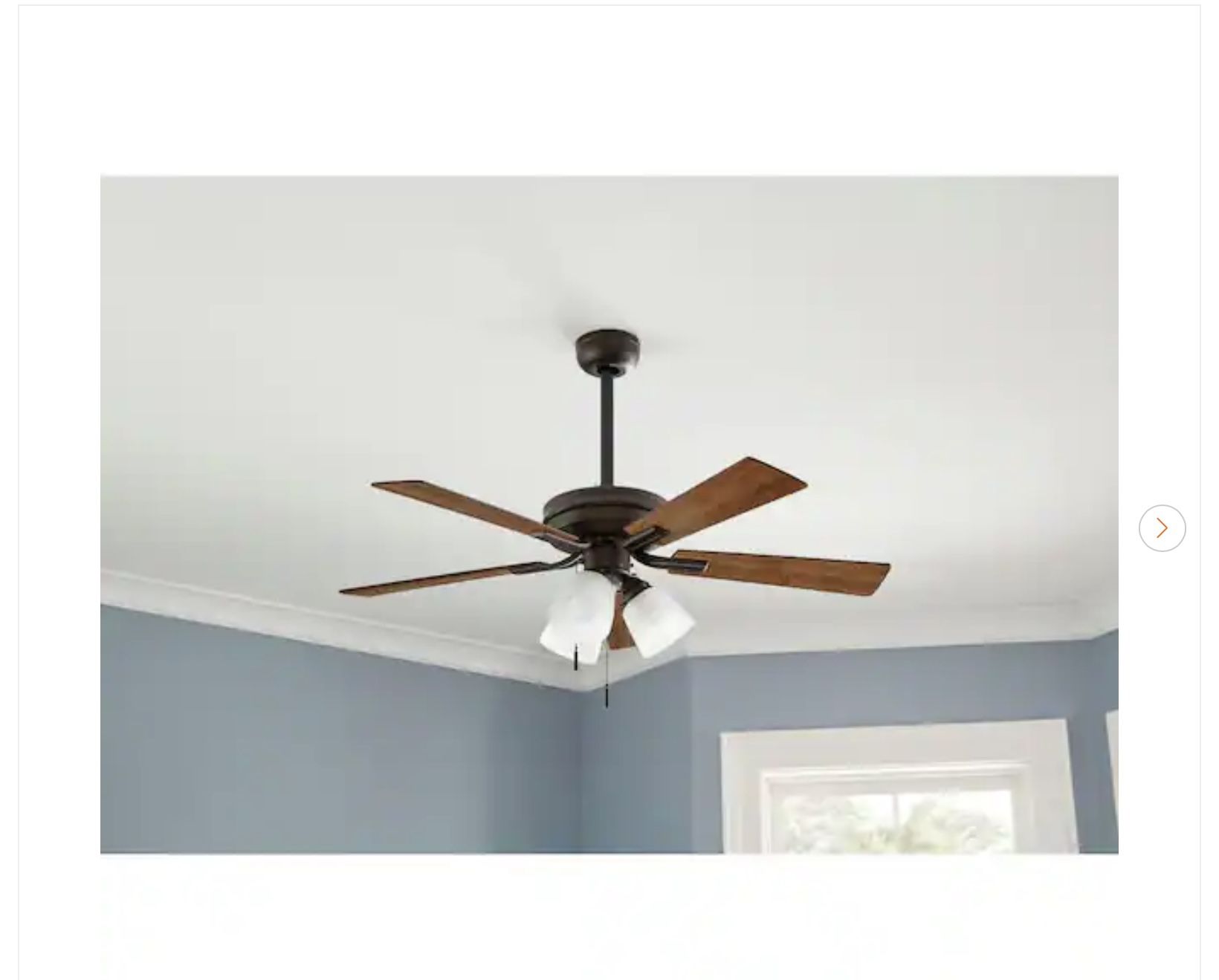 Hampton Bay Sinclair II 44" Bronze LED Ceiling Fan