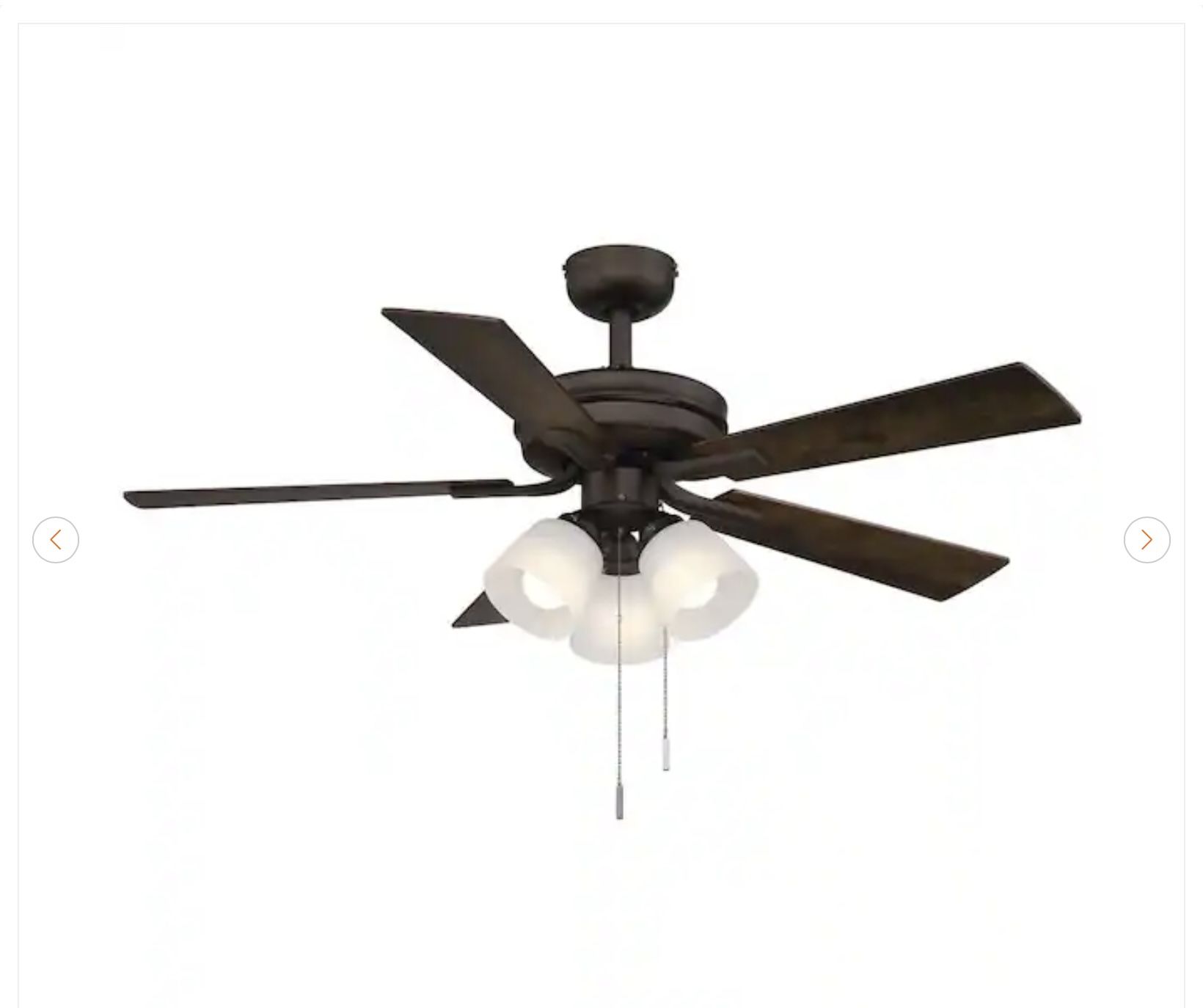 Hampton Bay Sinclair II 44" Bronze LED Ceiling Fan - photo 5