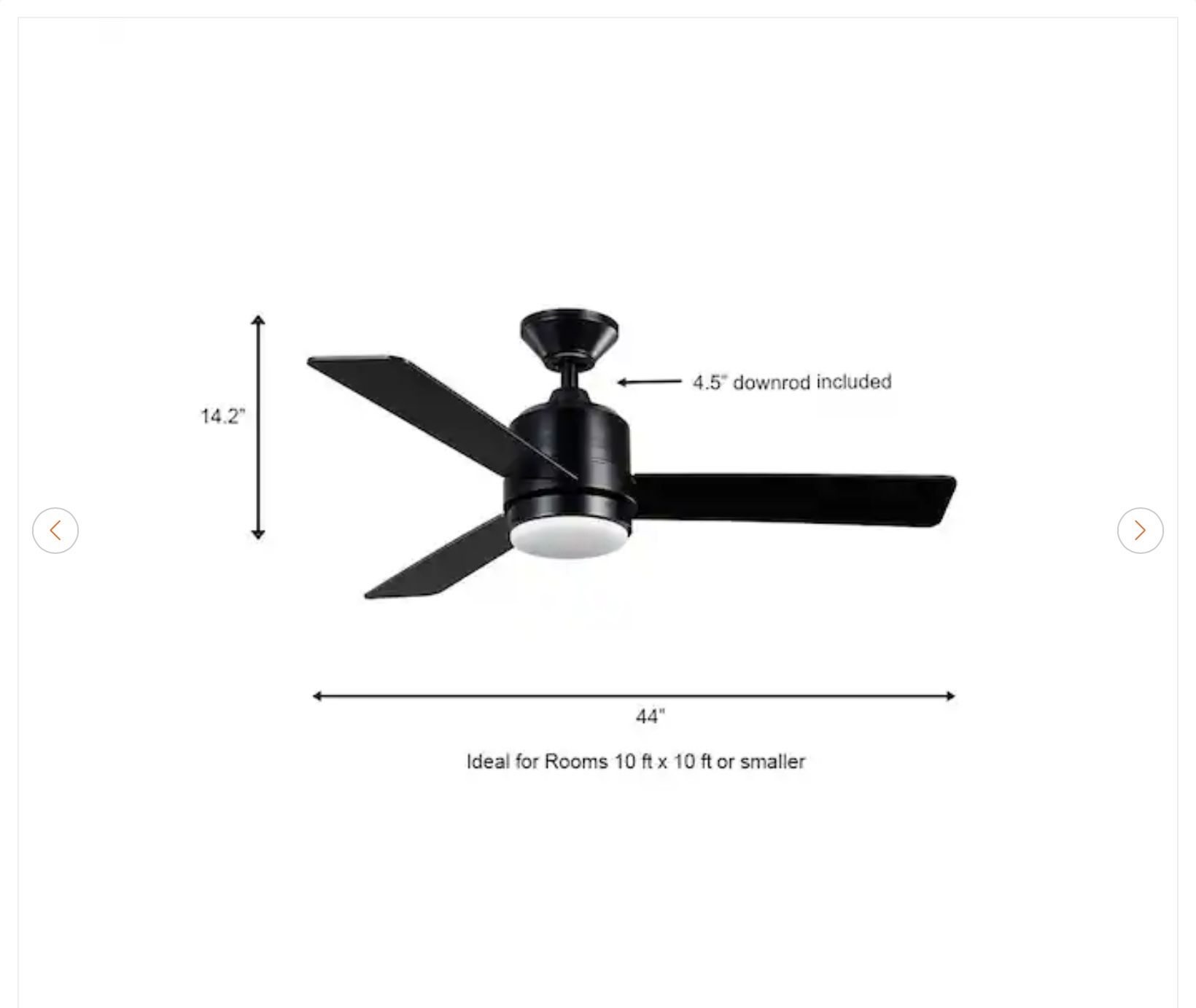 Hampton Bay Castlegate 44" LED Ceiling Fan - New - photo 4