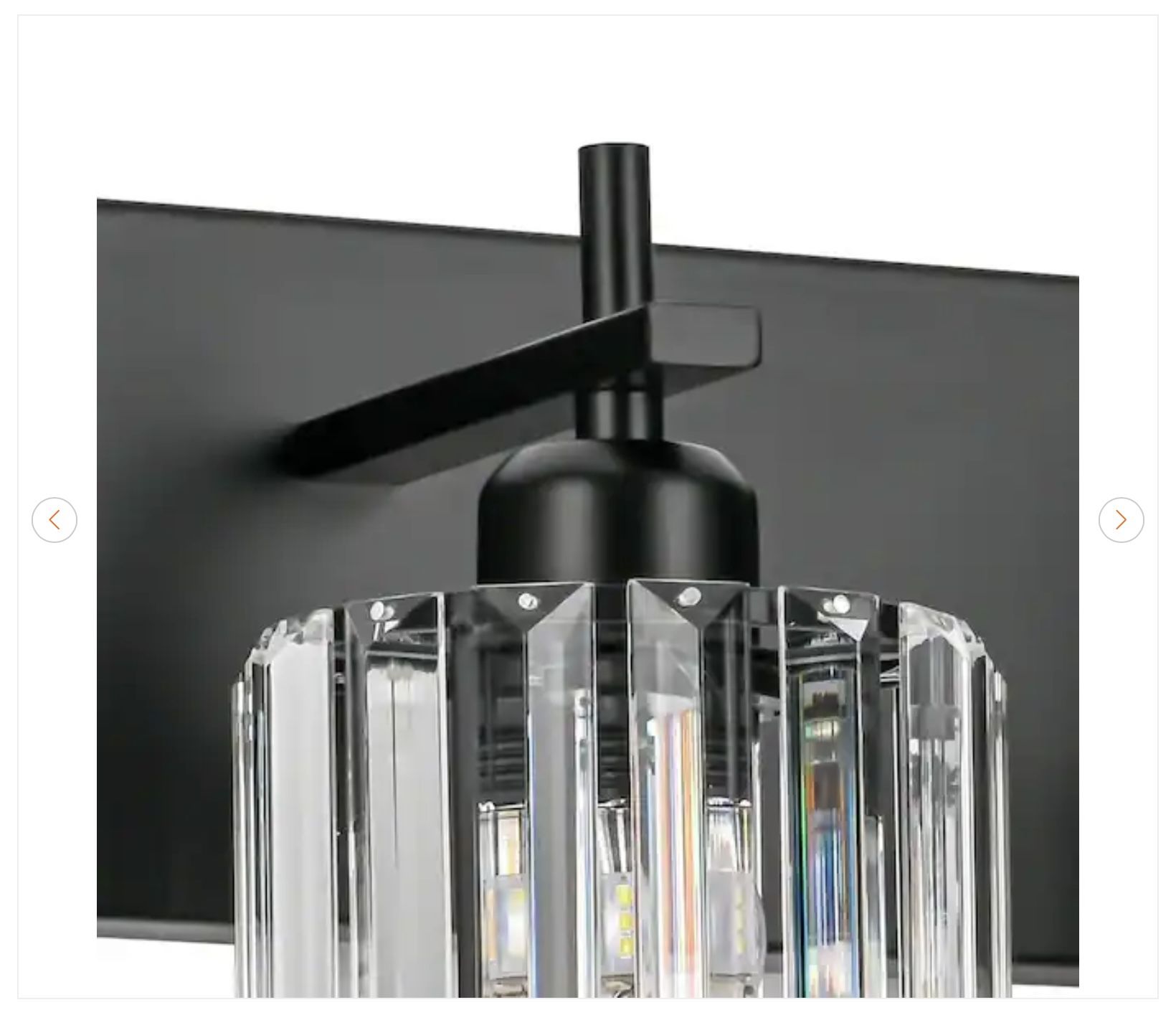 Orillia 28 in. 4-Light Black Bathroom Vanity Light - photo 4