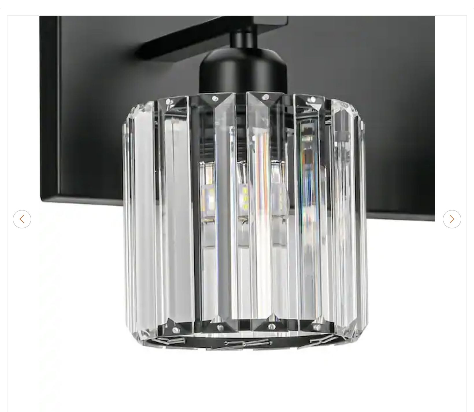 Orillia 28 in. 4-Light Black Bathroom Vanity Light - photo 5