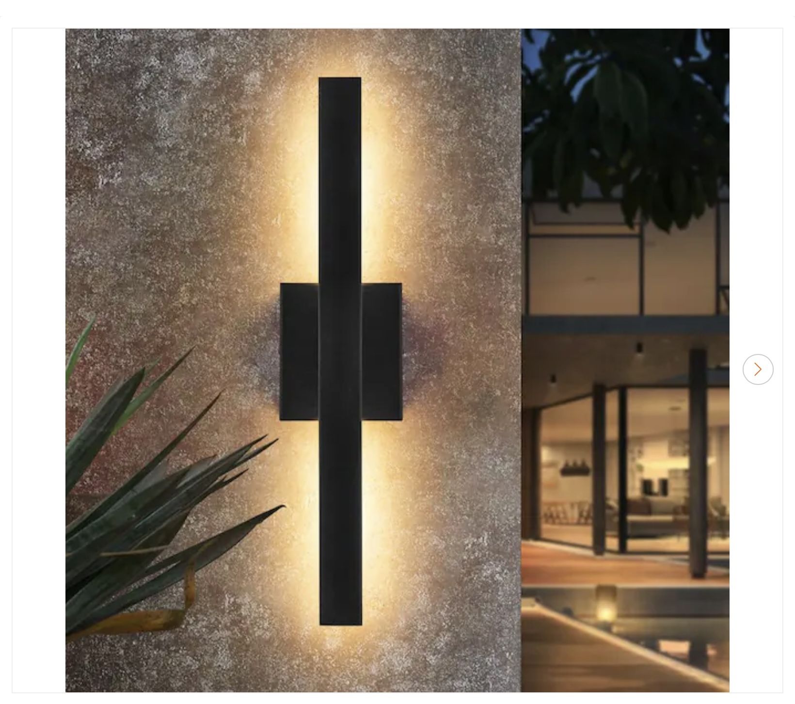 Felix Black Outdoor LED Wall Sconce - New (11 Available)