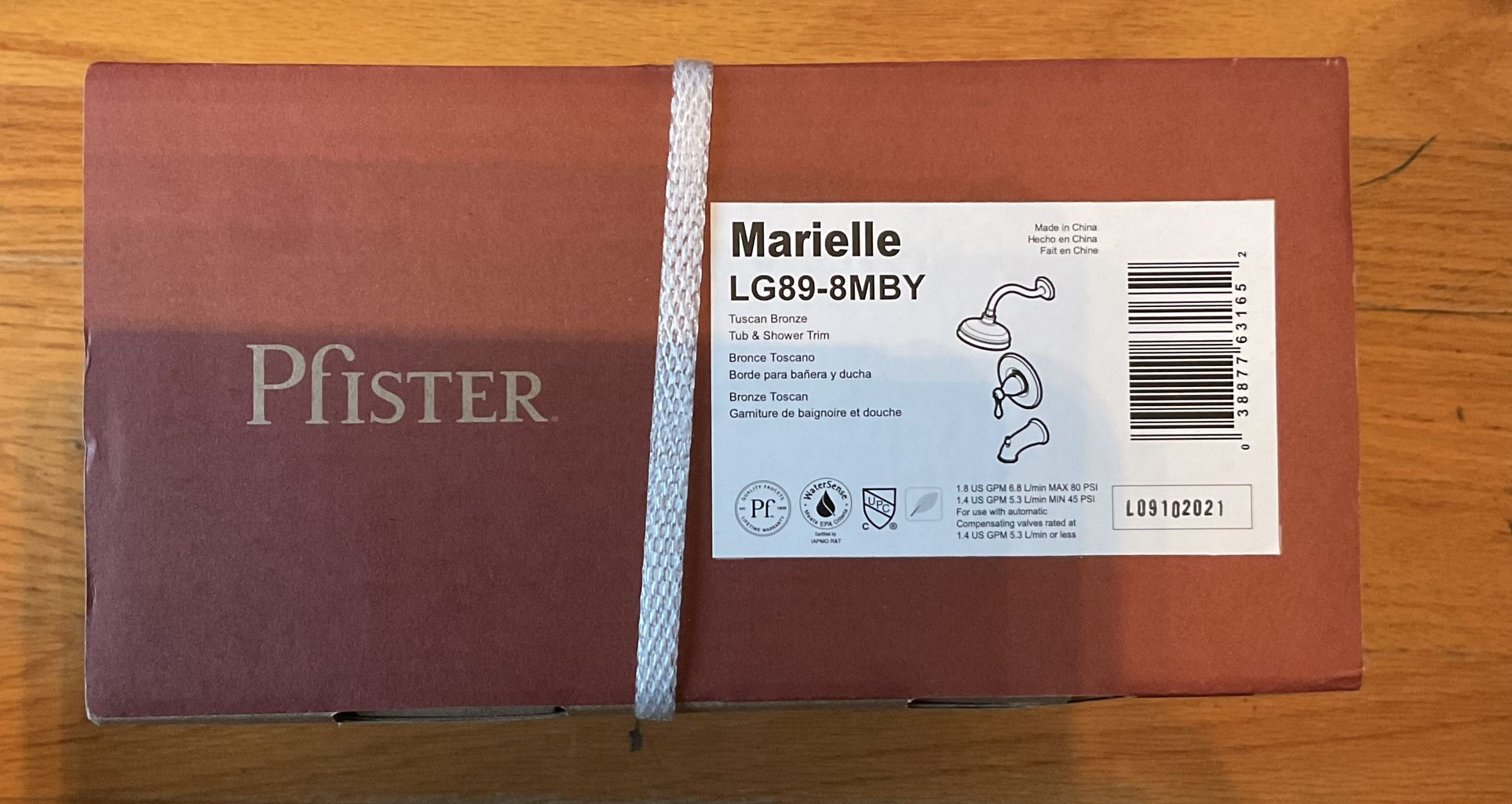 Pfister LG898MBY Marielle Tub & Shower Trim Kit - Tuscan Bronze - photo 2