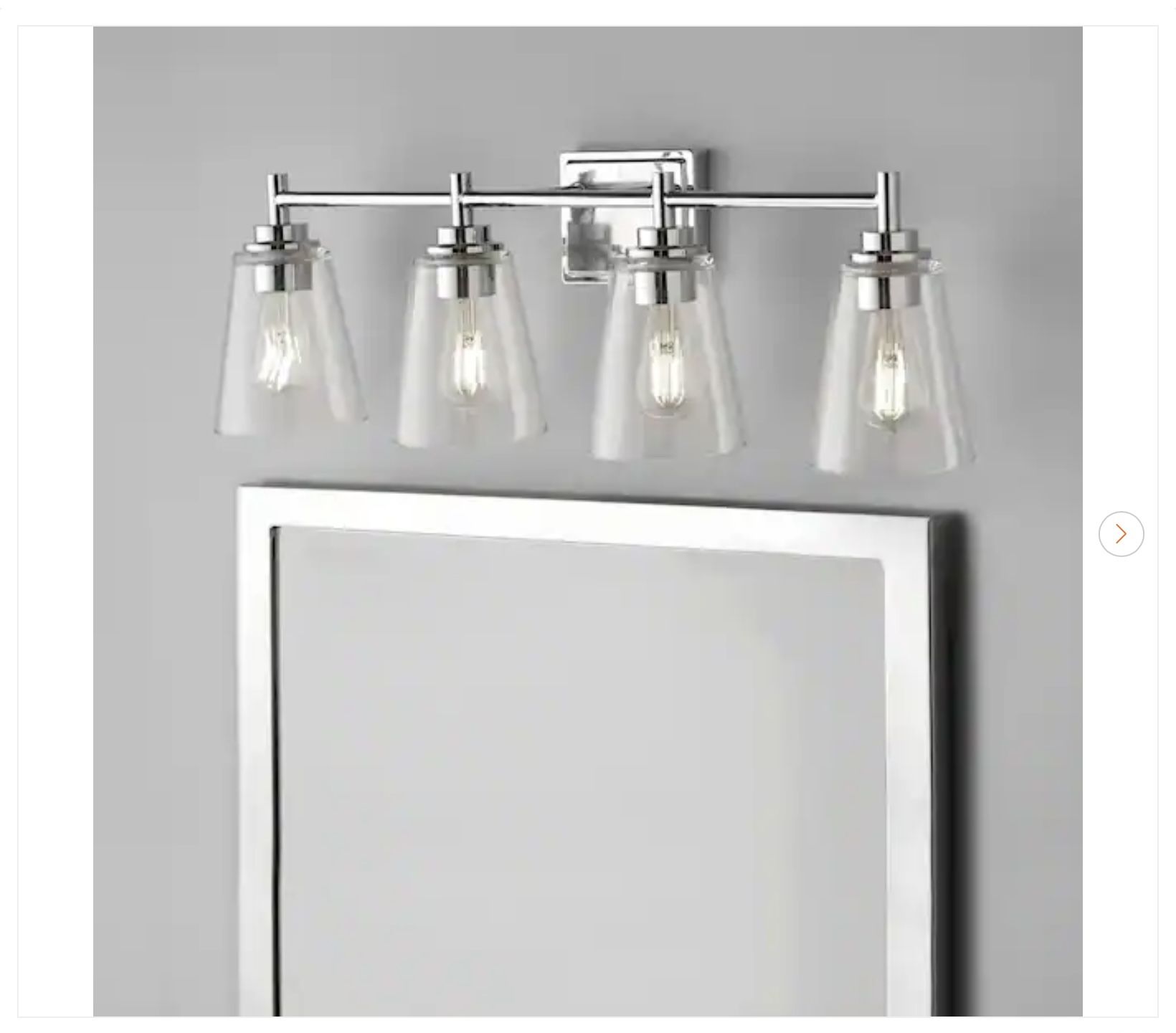 Hampton Bay Wakefield 31" 4-Light Chrome Vanity Light