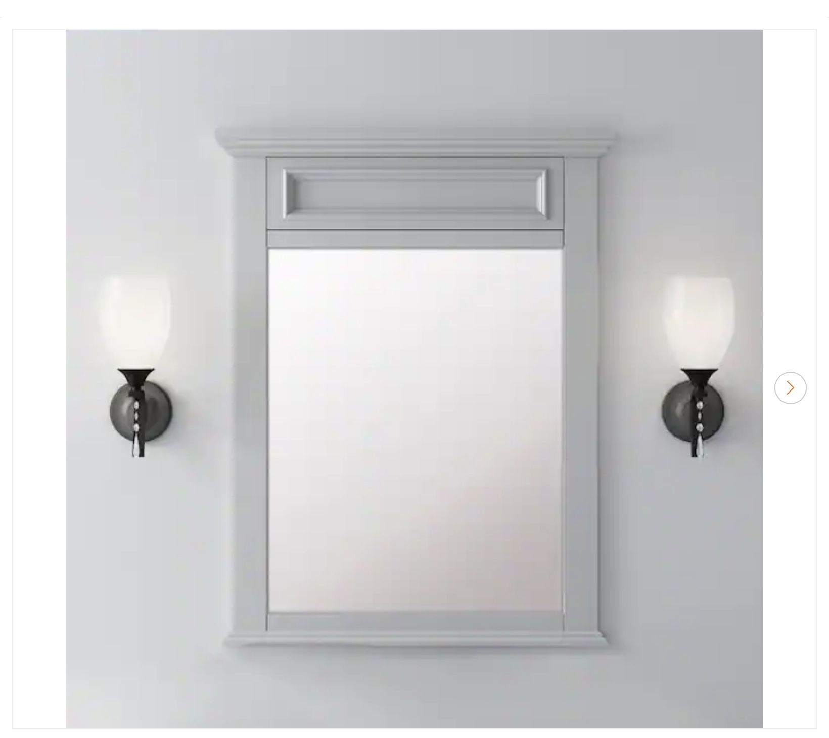 Home Decorators Collection Sadie Mirror - Dove Gray