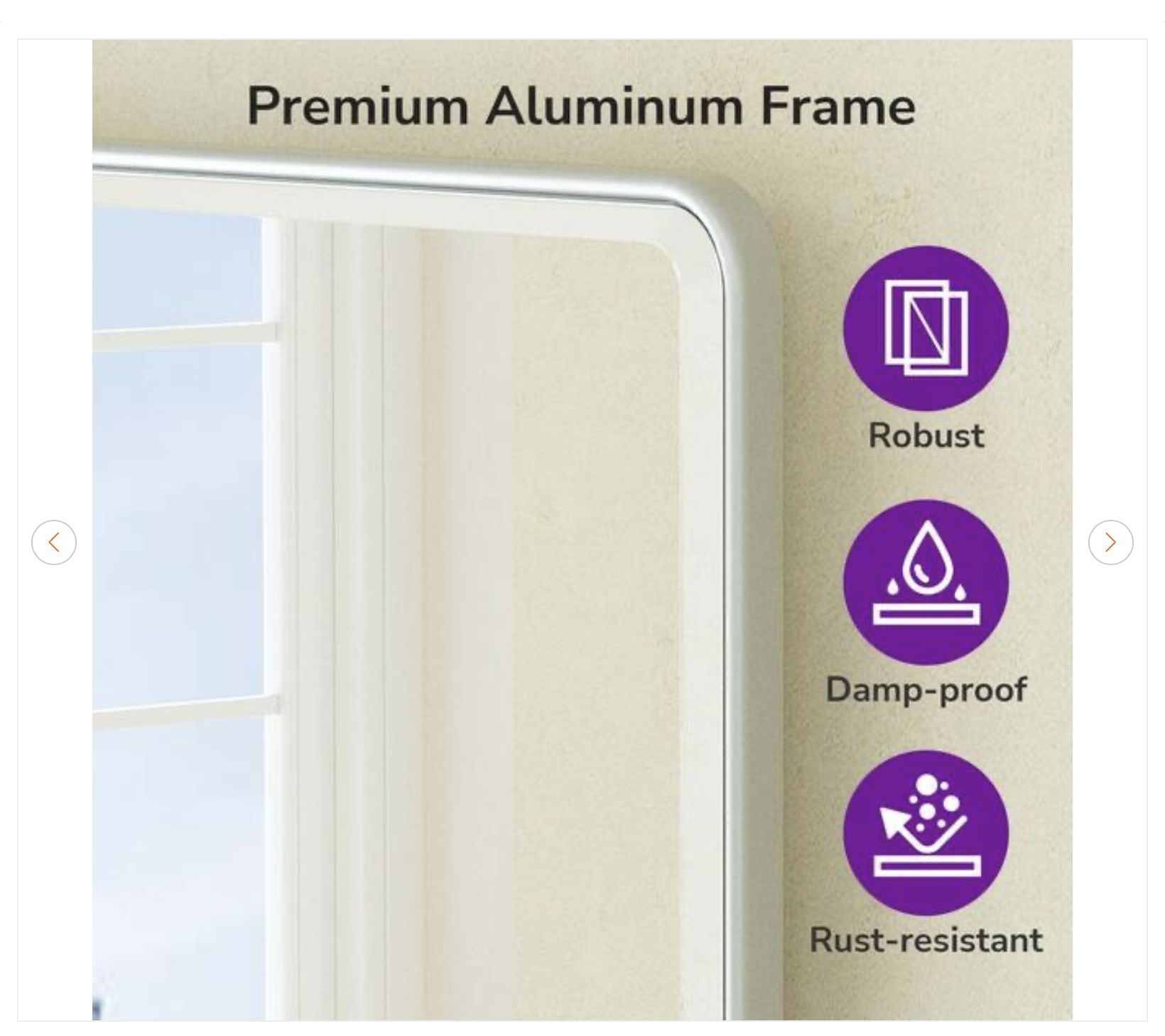 Framed Tilt Mirror - Satin Nickel (16" W x 24" H) - photo 4
