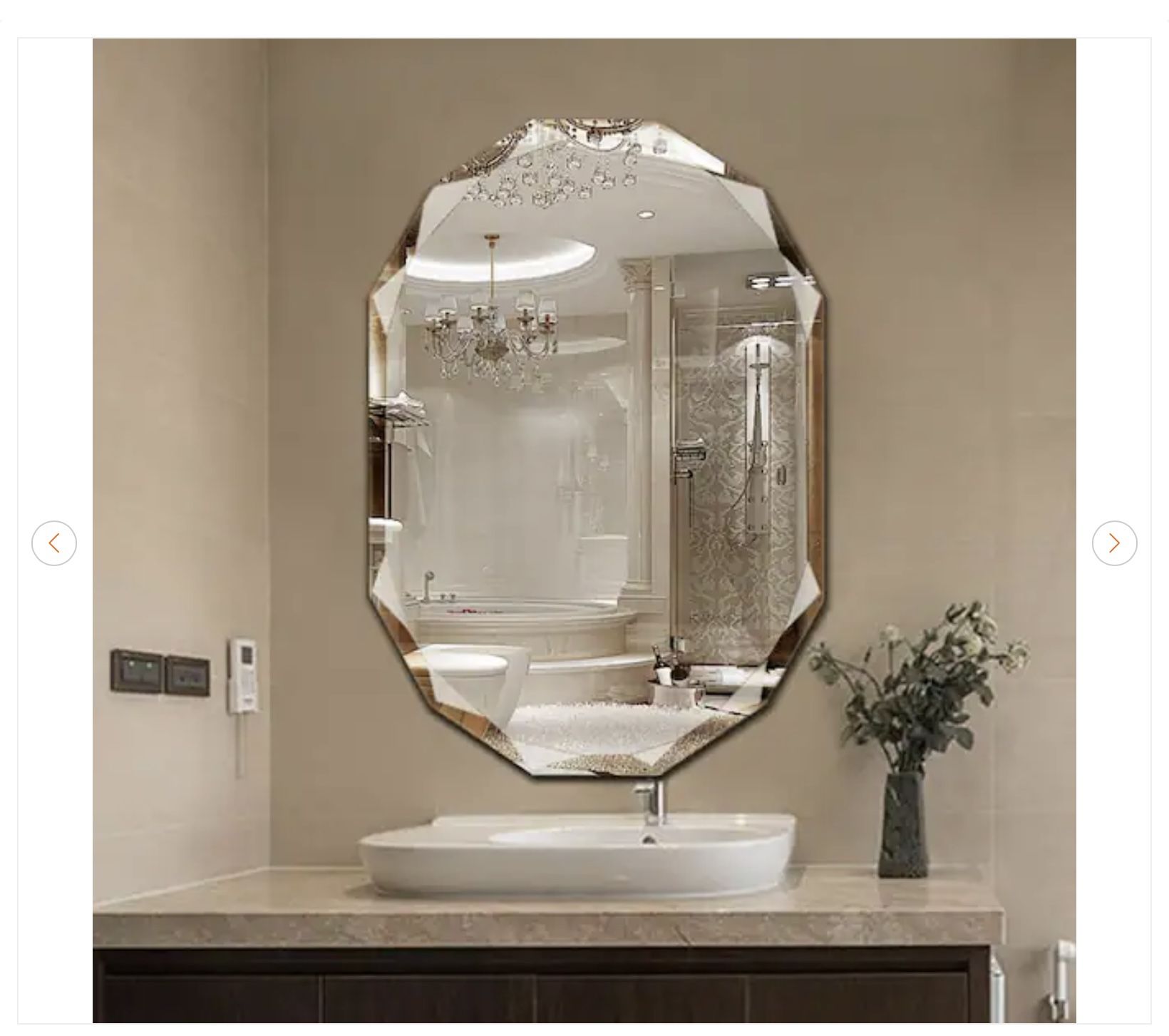 24 in. W x 36 in. L Beveled Edge Bath Vanity Mirror - New - photo 3