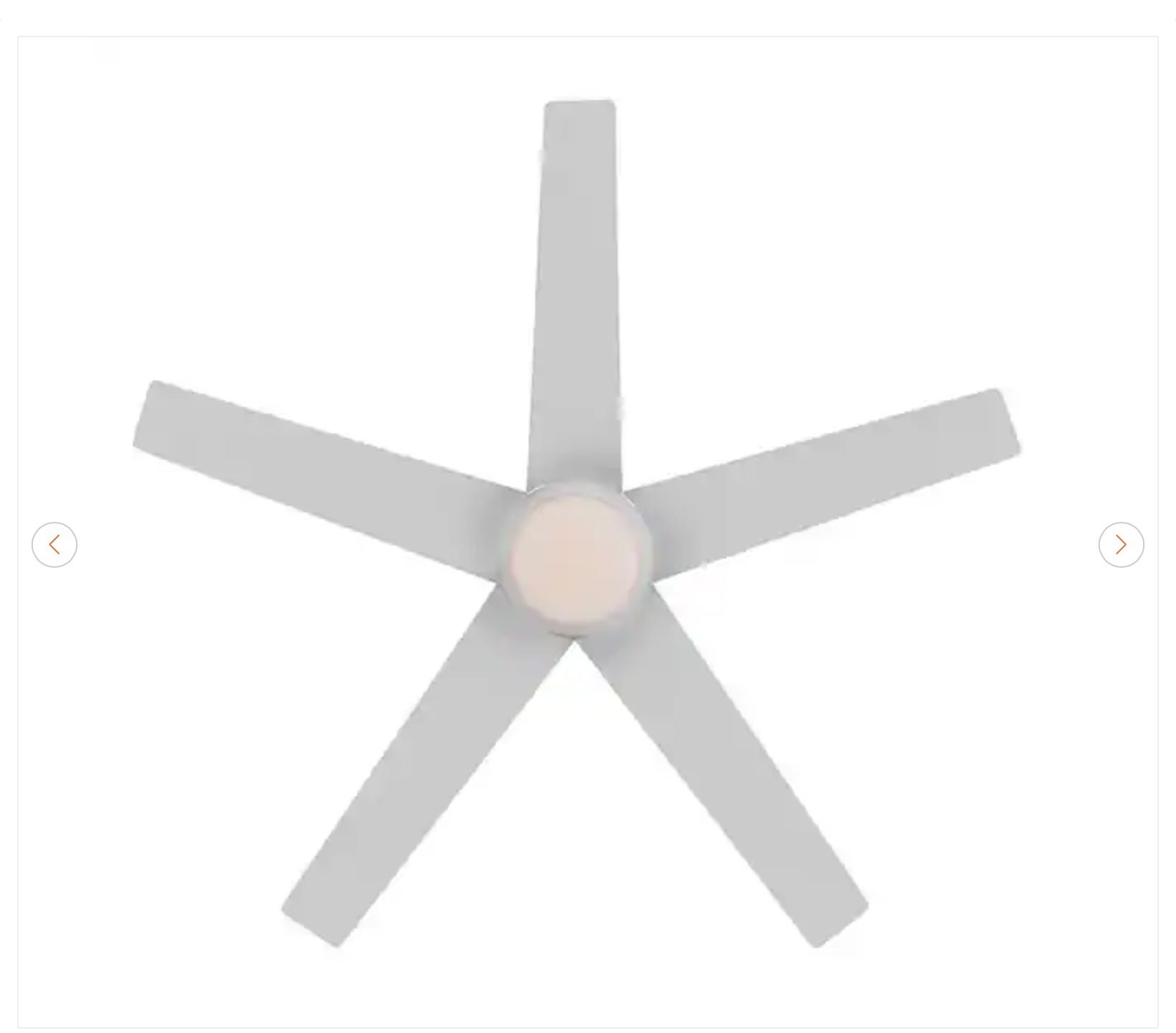 Hampton Bay Mena 44 in. LED Indoor/Outdoor Matte White Ceiling F - photo 3