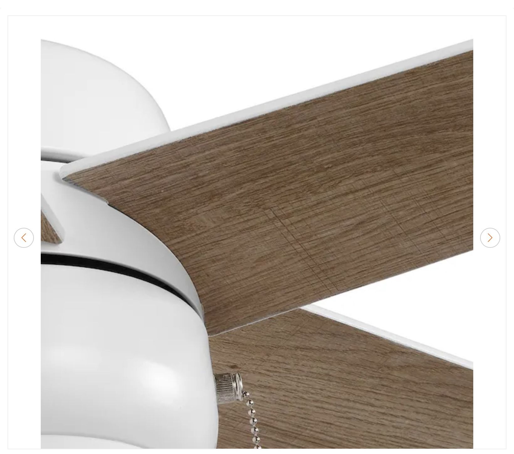 Hampton Bay Mena 44 in. LED Indoor/Outdoor Matte White Ceiling F - photo 5