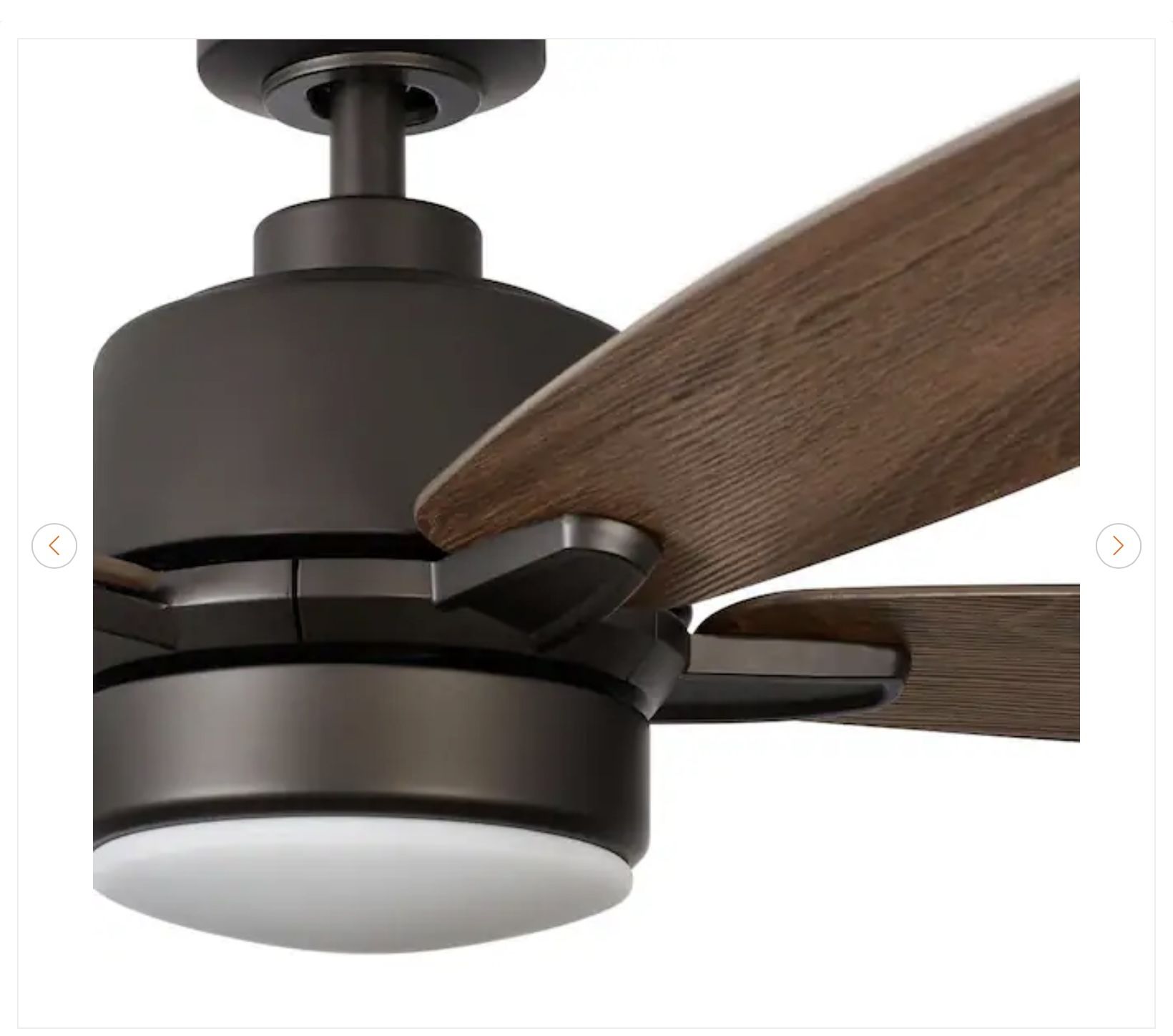 Fawndale 46" LED Bronze Ceiling Fan w/ Light Kit & Remote - photo 4