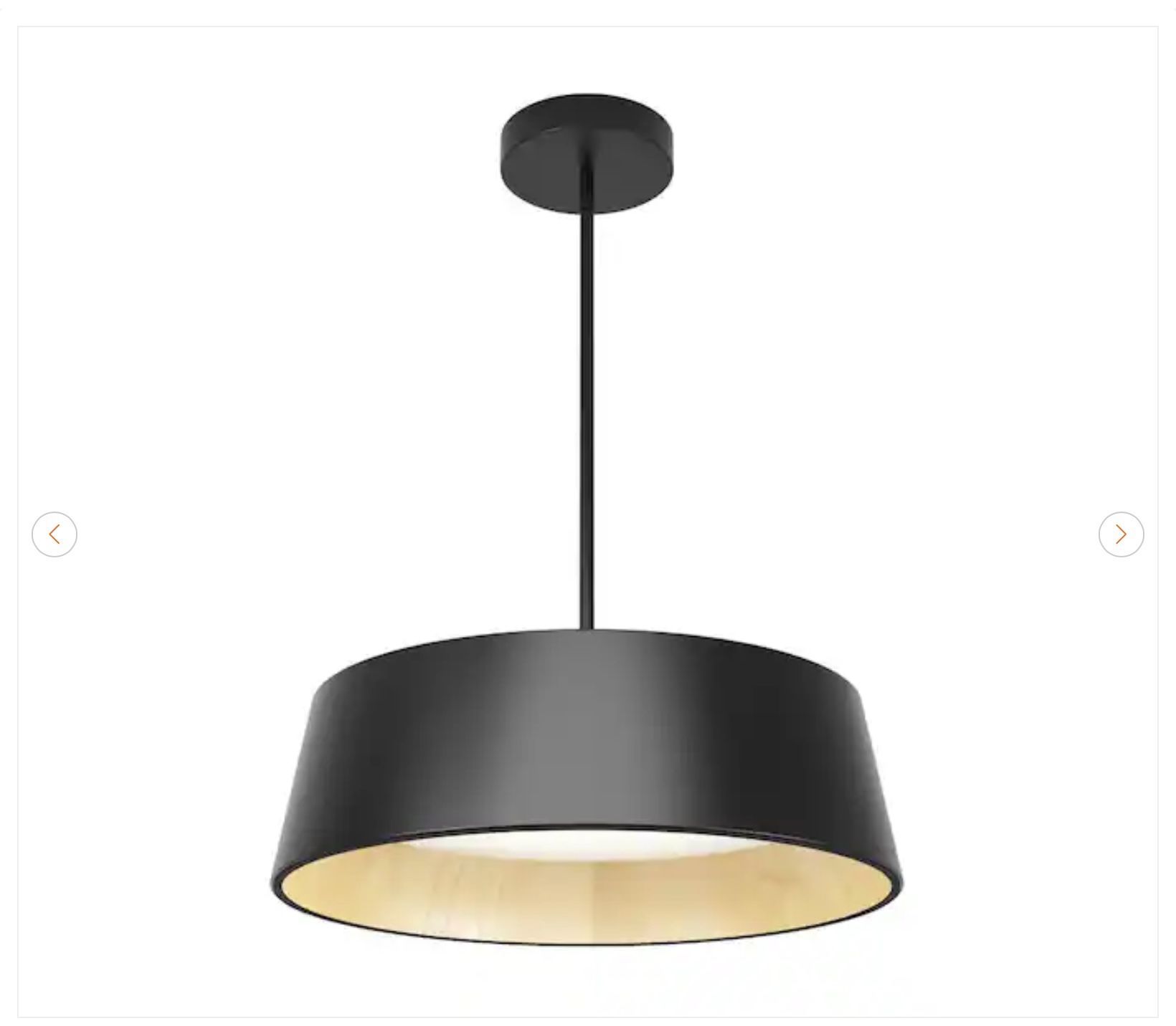 Artika Alton LED Black 5 CCT Modern Pendant Chandelier Light Fix