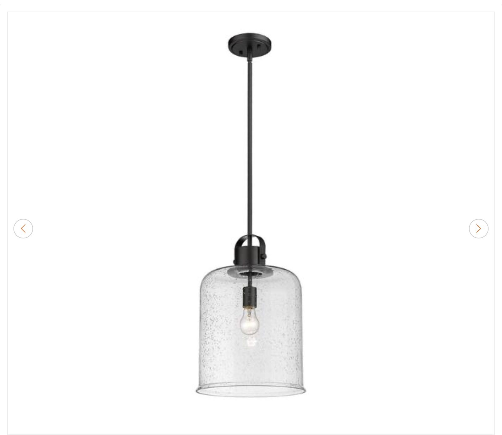 Z-Lite Kinsley 12" Matte Black Pendant Light - NEW - photo 2