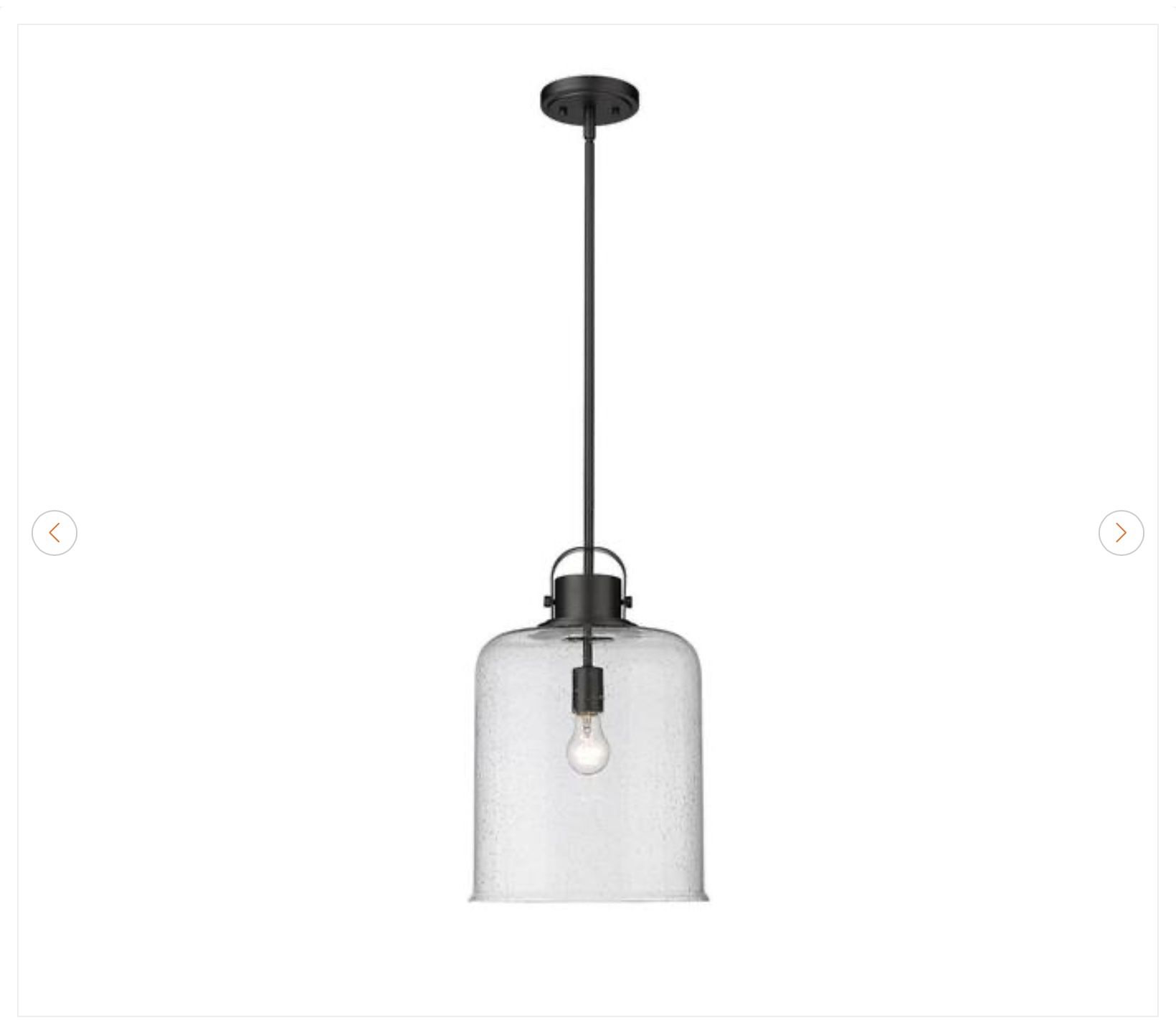 Z-Lite Kinsley 12" Matte Black Pendant Light - NEW - photo 3