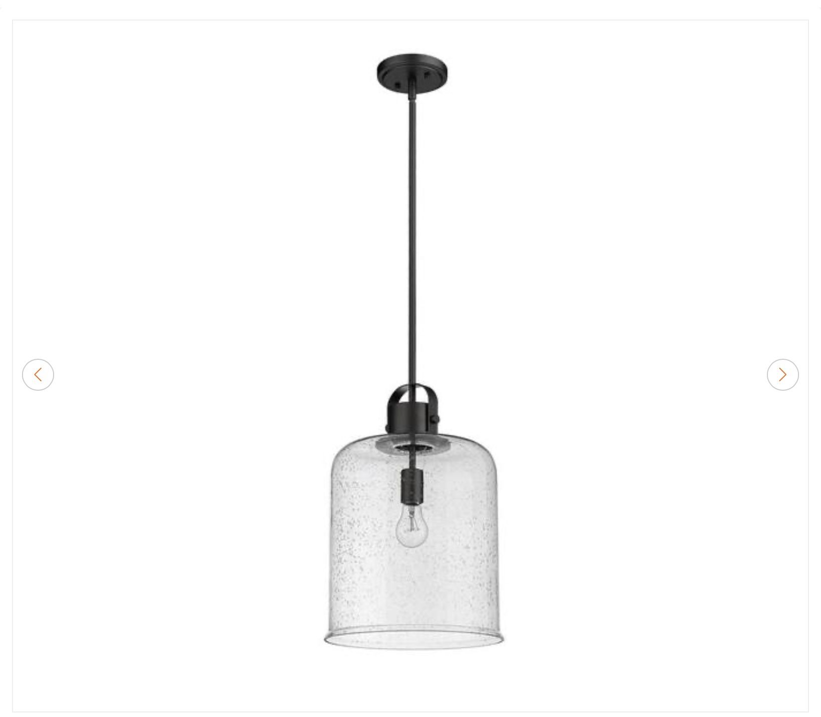 Z-Lite Kinsley 12" Matte Black Pendant Light - NEW - photo 5