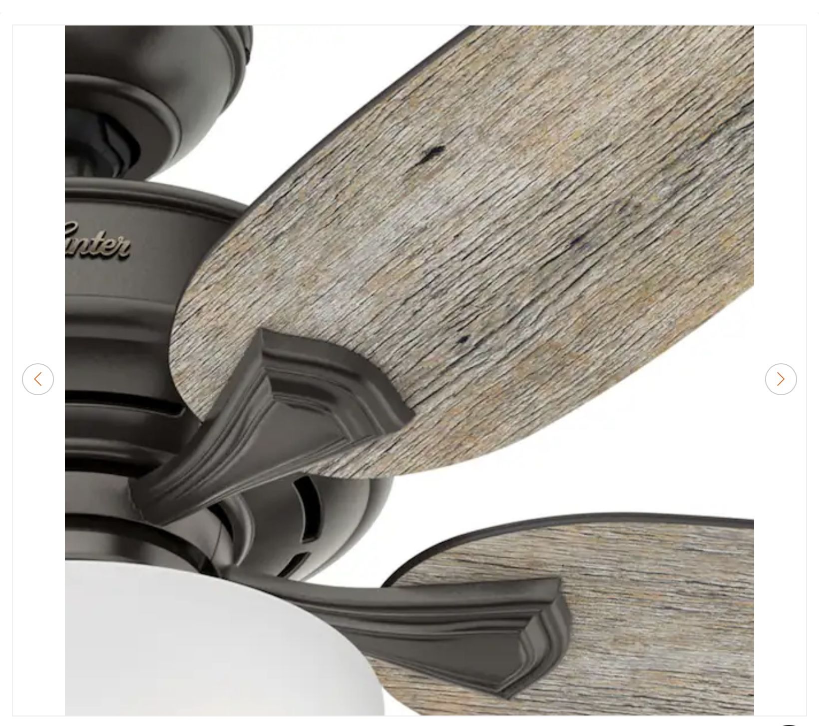 Hunter Channing 54" Indoor Ceiling Fan w/ Light & Remote - photo 5
