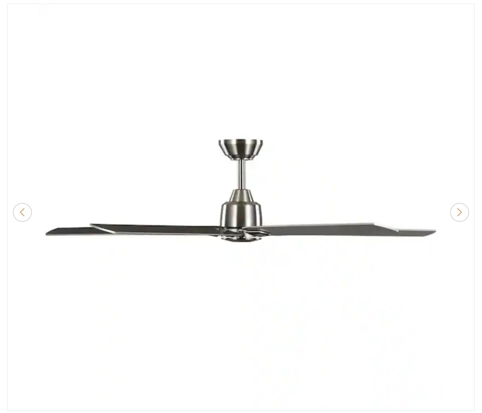 Bellmore 56 in. Indoor Brushed Nickel Ceiling Fan - New - photo 5