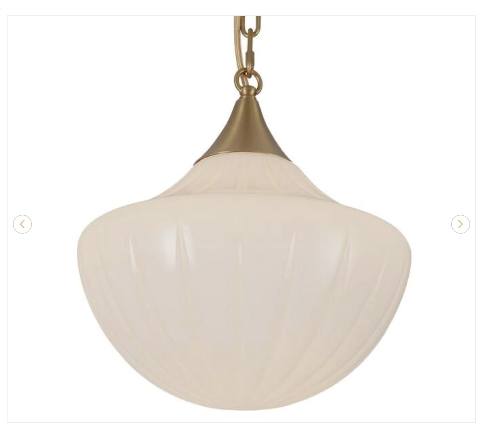 3-Light 12-in Brushed Gold Chandelier - photo 3
