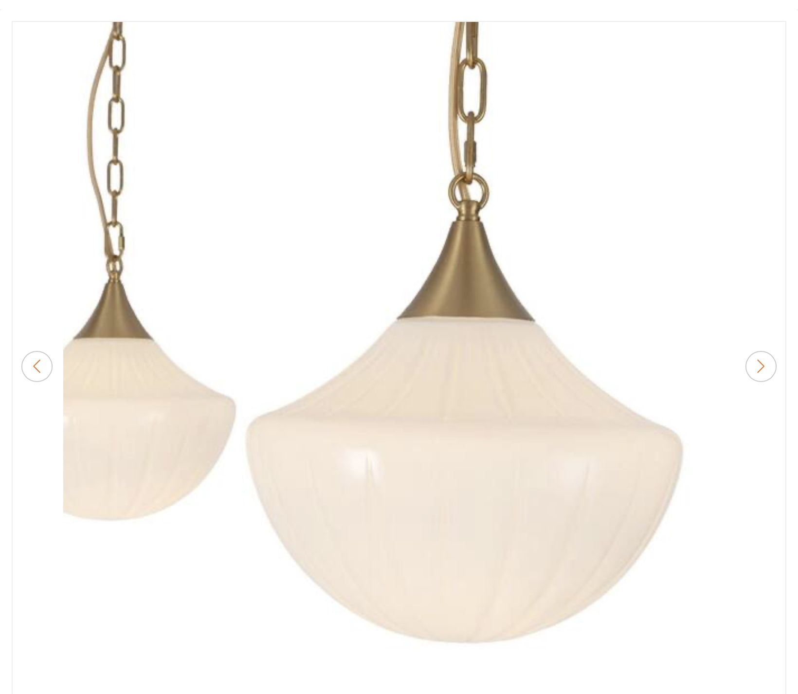 3-Light 12-in Brushed Gold Chandelier - photo 4