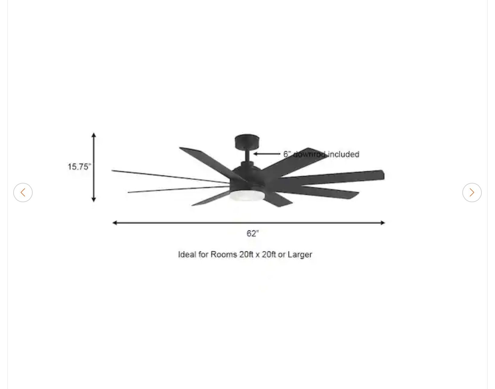 Home Decorators Collection Celene II Ceiling Fan - NEW - photo 2