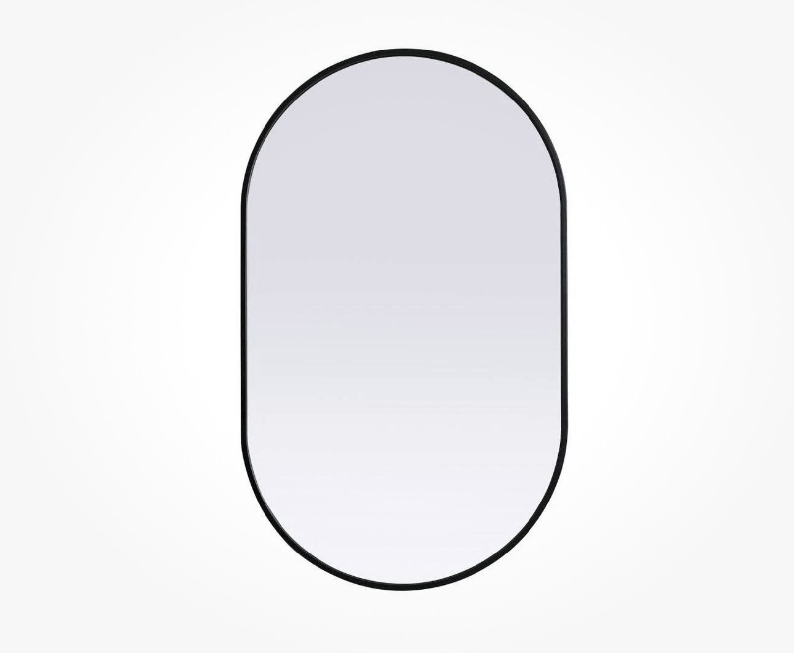 Elegant Lighting Asha 24" W x 40" H Black Mirror - NEW