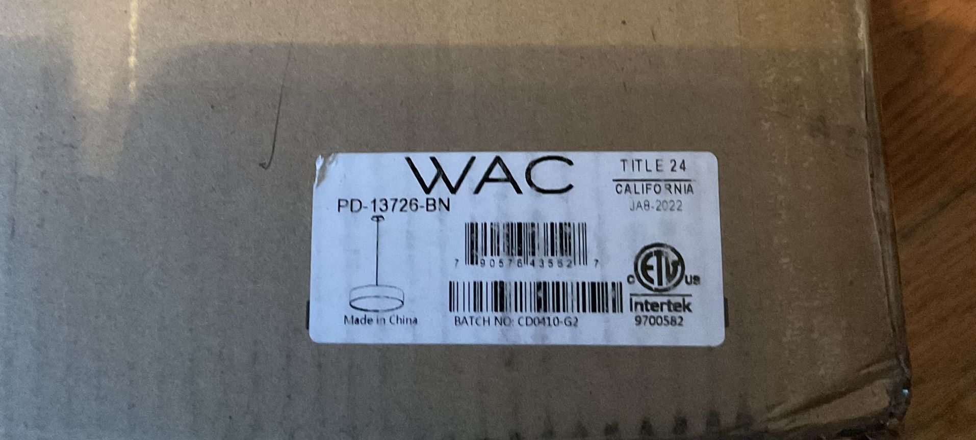 WAC Lighting Manhattan LED Pendant/Semi-Flush Fixture PD-13726-B - photo 3