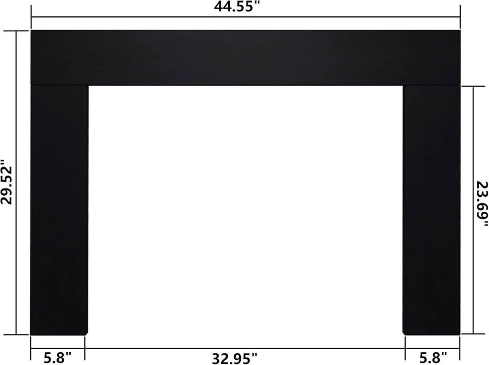 Valuxhome Electric Fireplace Heater Insert Trim Kit - photo 2