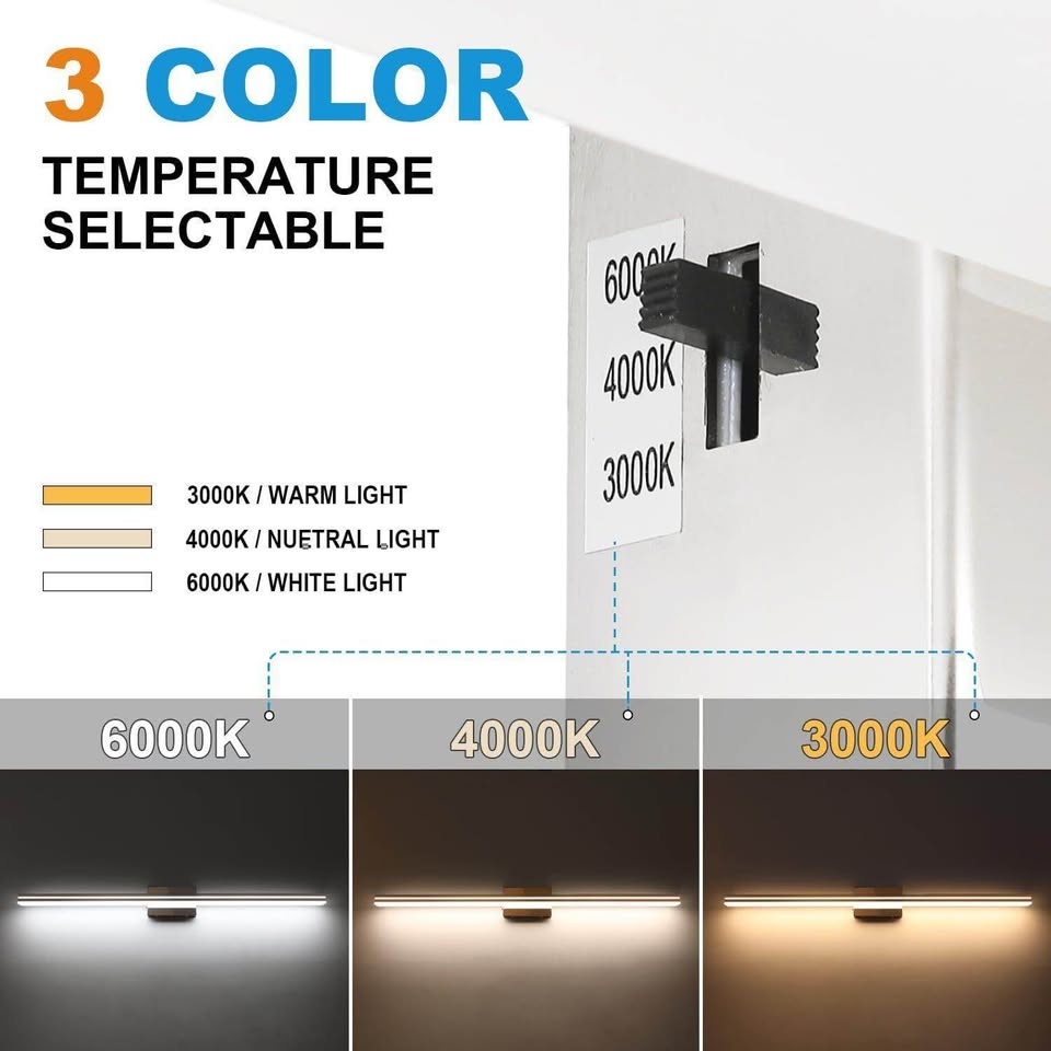 SineRise LED Modern Bathroom Vanity Light Bar (48-Inch, 3000K/40 - photo 2