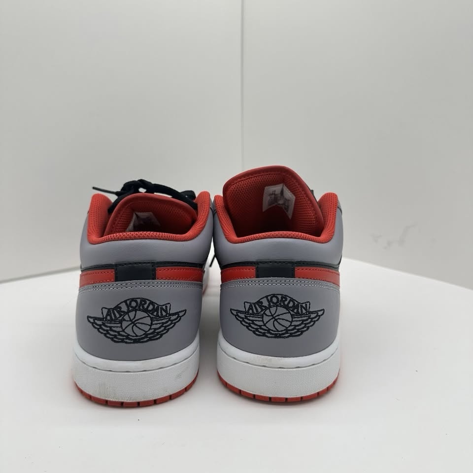 2023 Nike Air Jordan 1 Low "Black/Cement Gray/Fire Red" Size 12 - photo 5
