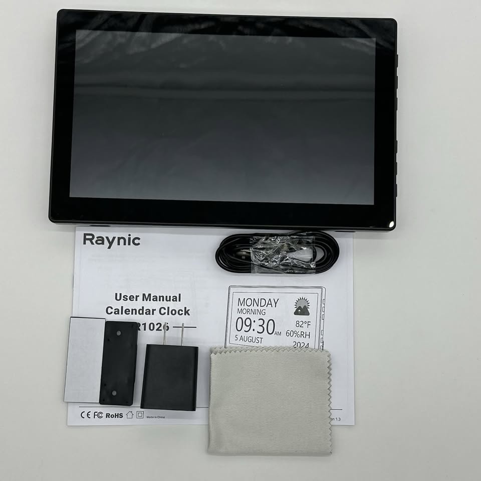 Raynic Digital Clock, Large Display Calendar Clock with 12 Theme - photo 2