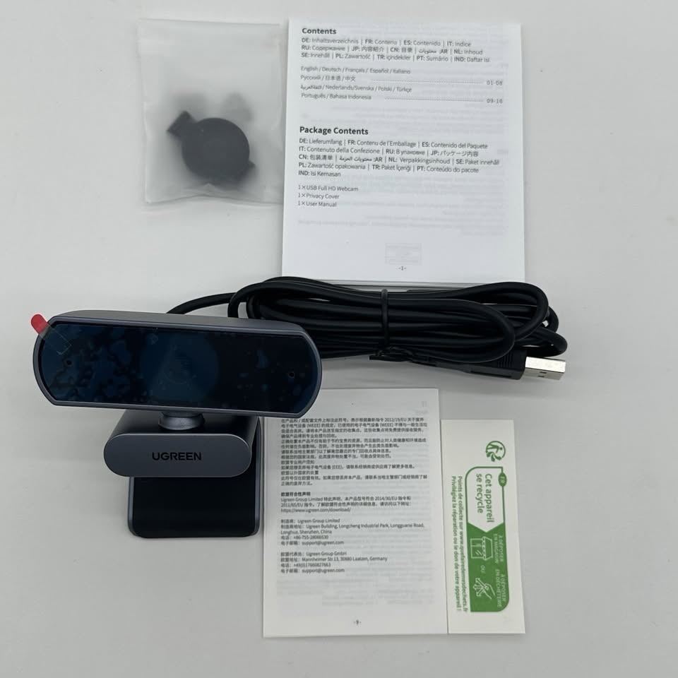 UGREEN Webcam for PC, Full HD 1080P/30fps Webcam for Laptop - photo 2