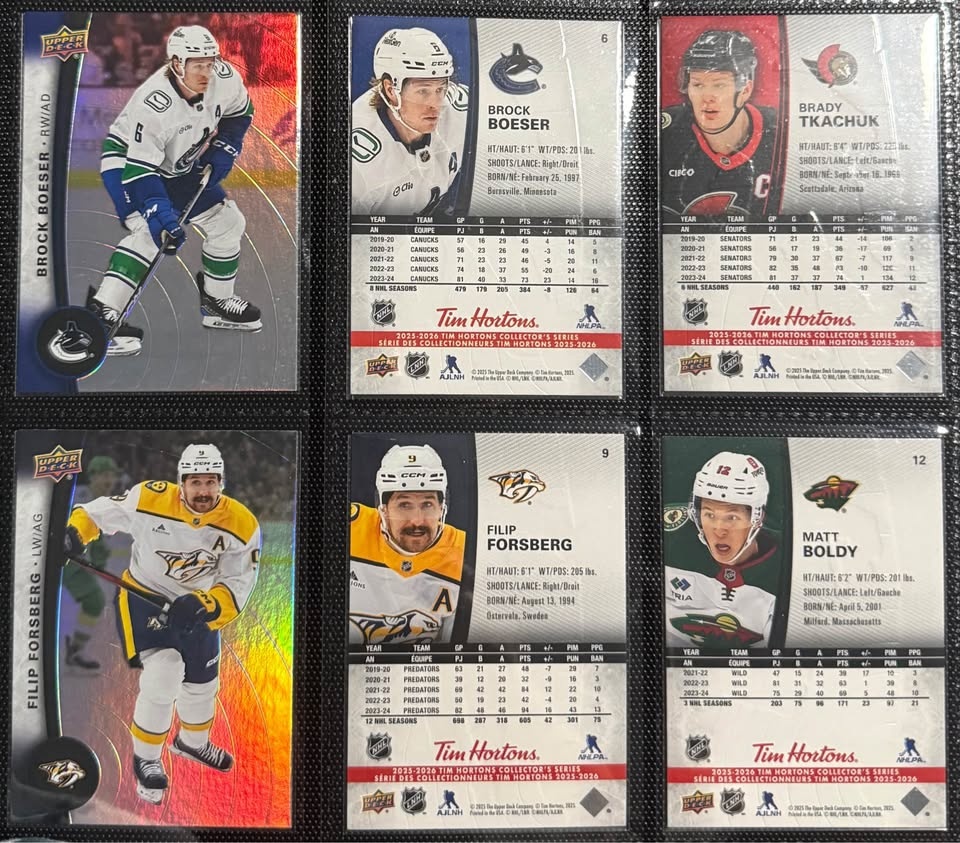2025-2026 Tim Horton's Collector's Series Hockey Cards - photo 2
