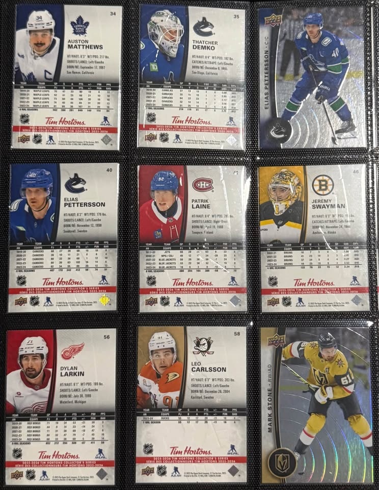 2025-2026 Tim Horton's Collector's Series Hockey Cards - photo 4