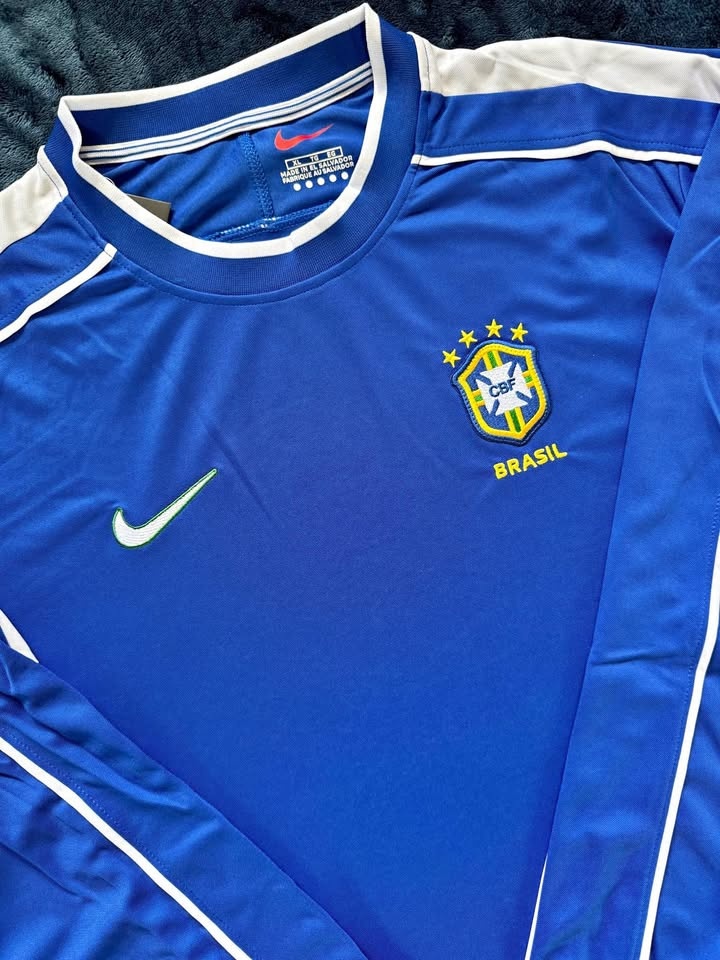 Brazil 1998 Away Long Sleeve Jersey | Ronaldo Era