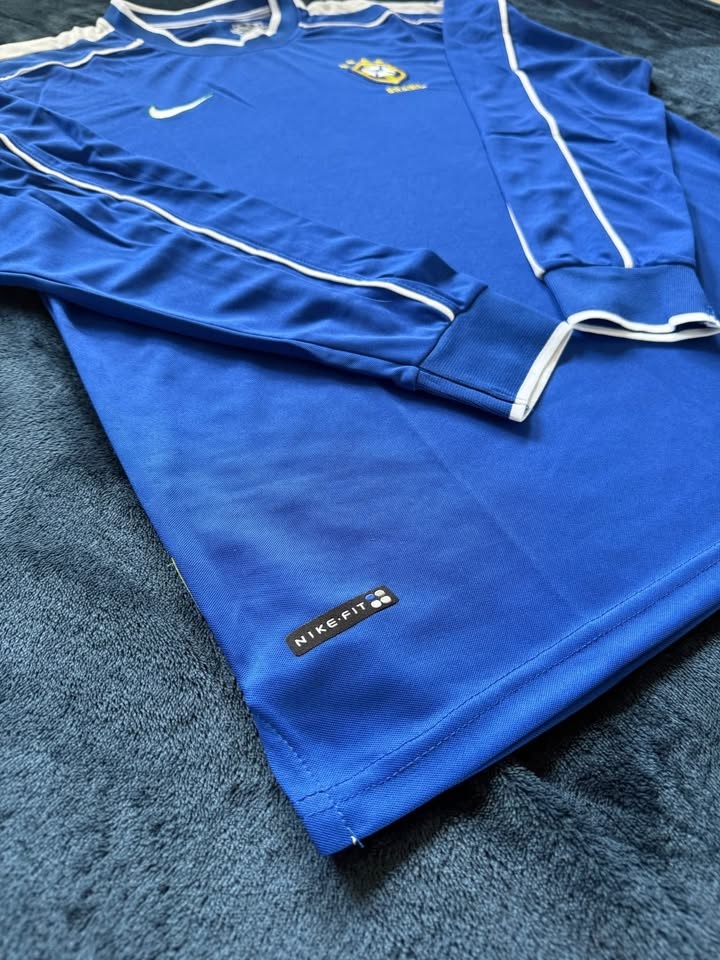 Brazil 1998 Away Long Sleeve Jersey | Ronaldo Era - photo 3