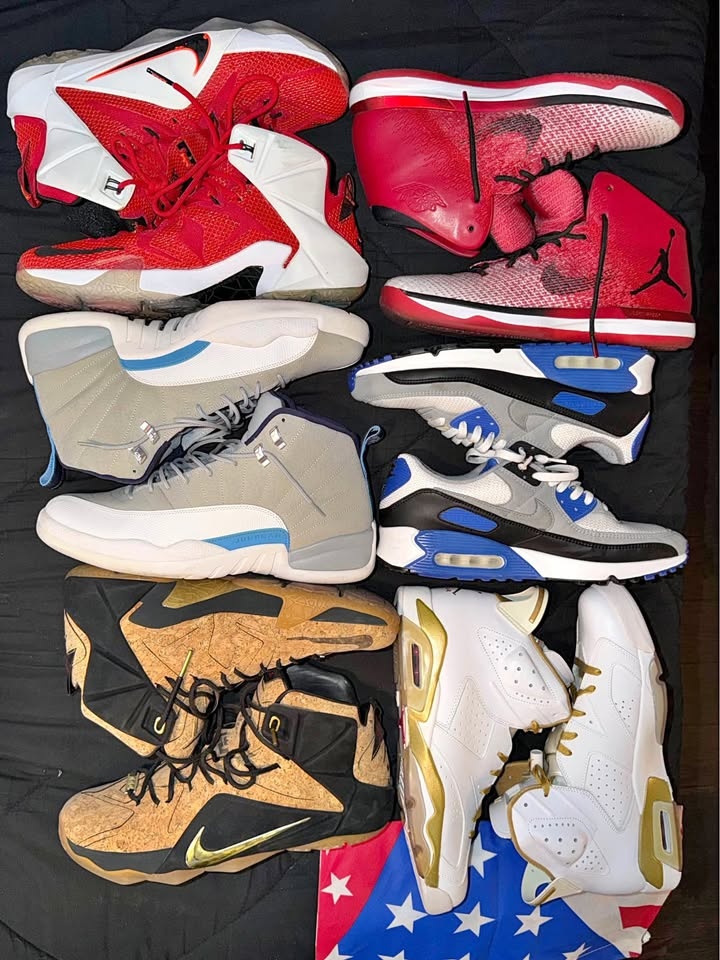 Jordan’s, LeBron’s and Air Max (Size 12.5-13)