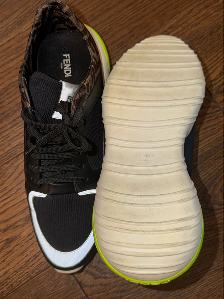 Fendi Tech Fabric Low 'Black Yellow' Size 12 - photo 2