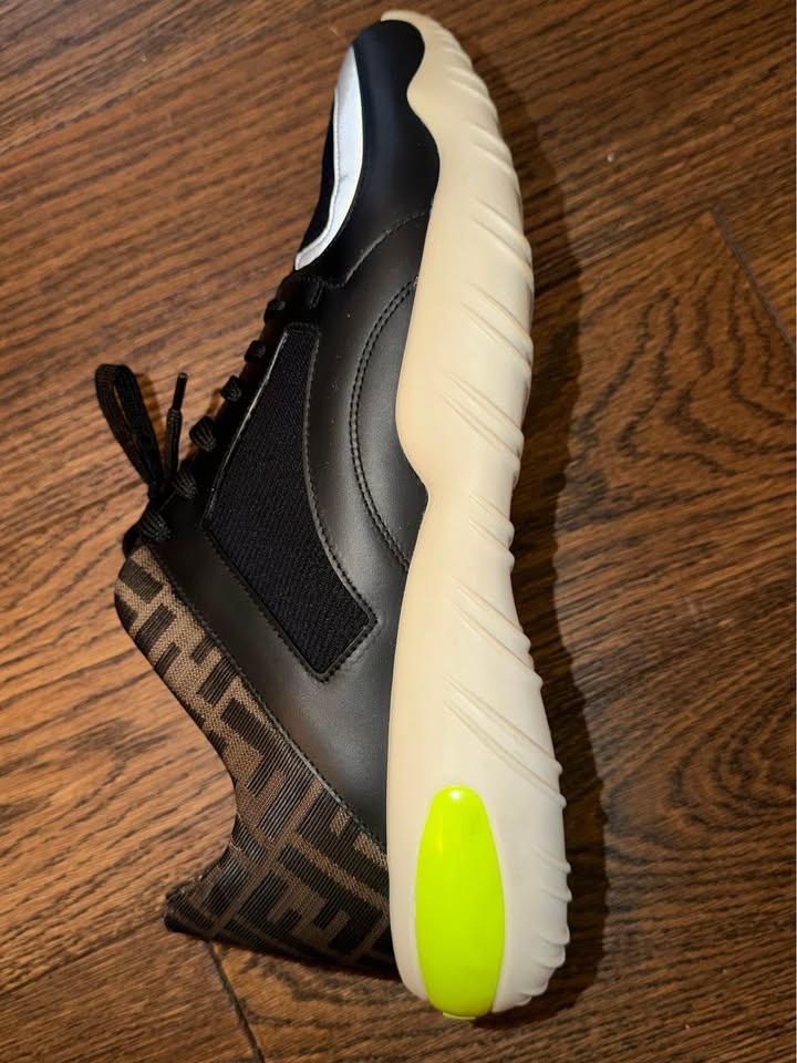 Fendi Tech Fabric Low 'Black Yellow' Size 12 - photo 3