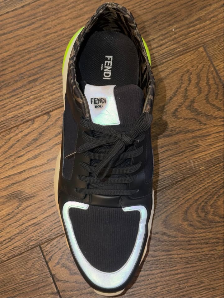 Fendi Tech Fabric Low 'Black Yellow' Size 12 - photo 4