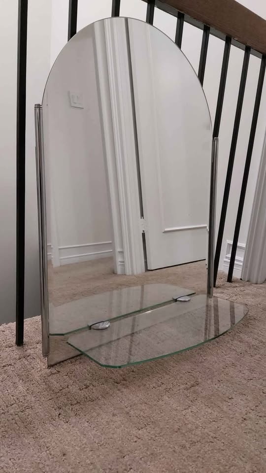 Bathroom mirror with glass shelf 31in. - photo 2