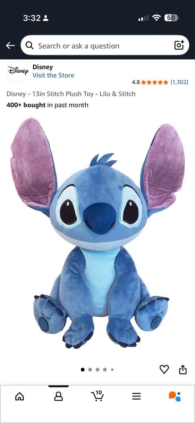 Disney Stitch Plush Toy 🥕 - photo 2