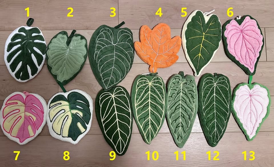Leaf Pattern Hanging Towel - $4/ea or 5 for $15 - Scarborough