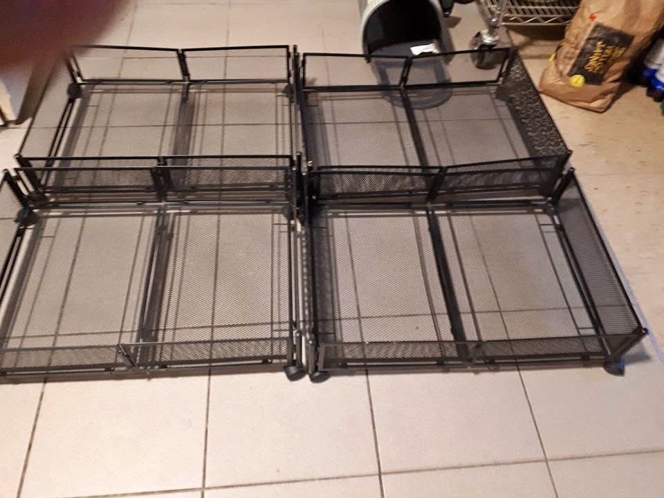 Under bed storage black
