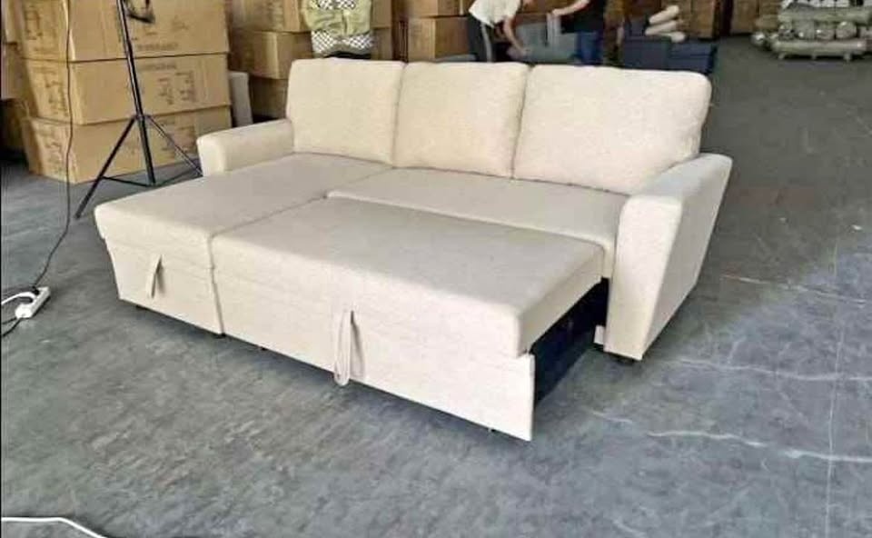 IKEA BEIGE SOFA BED (OBO)