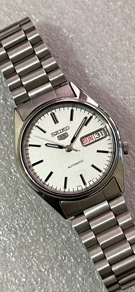 [RARE] SEIKO 5 Sports Automatic White Dial 35mm 7S26 Tested