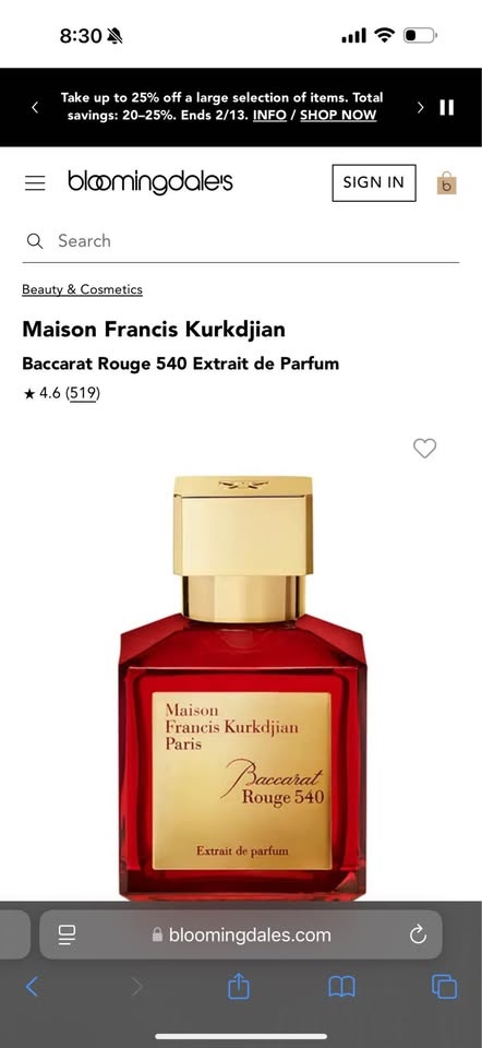 Baccarat Rouge 540 Extrait de Parfum – 70ml - photo 4
