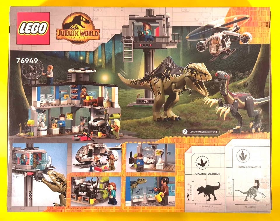 Lego Jurassic World 76949 Giganotosaurus & Therizinosaurus Attac - photo 2