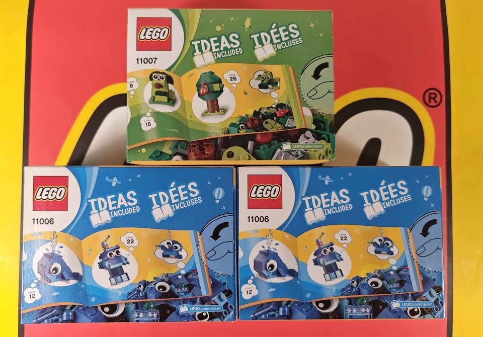 Lego Classic 11007/11006 Green/Blue Bricks Bundle - Retired 2022 - photo 2