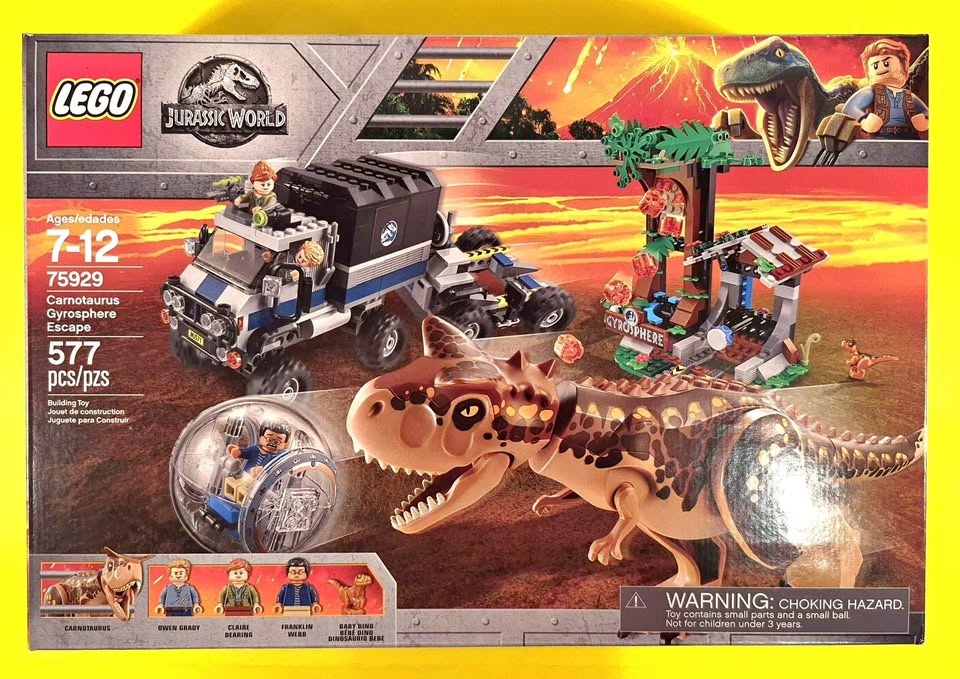 Lego Jurassic World 75929 Carnotaurus Gyrosphere Escape 2019