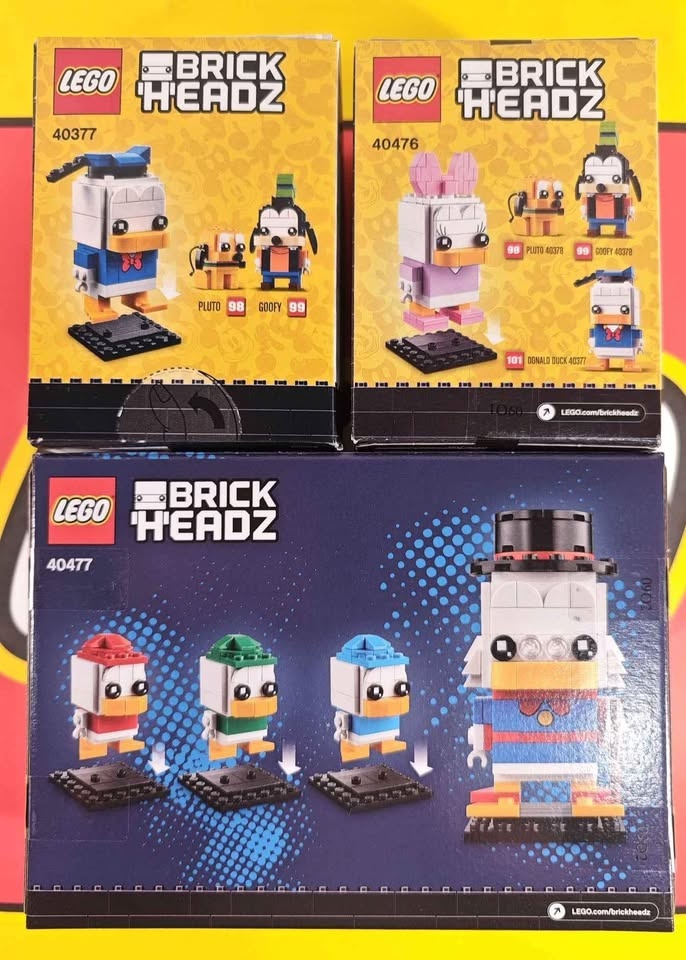 Lego Brickheadz Disney 40377/40476/40477 Donald Daisy Scrooge Mc - photo 2